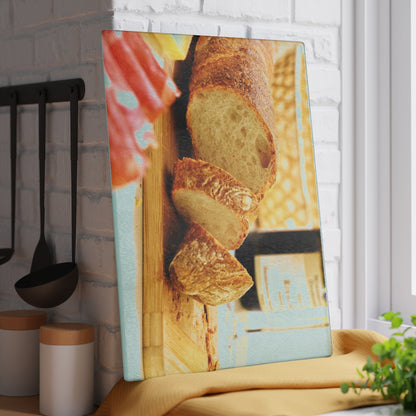 Bread Wine and Thee Glass Cutting Board