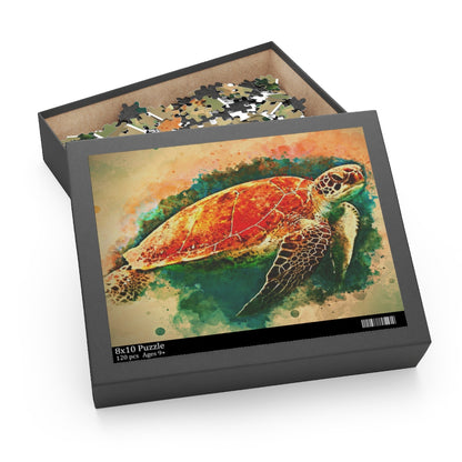 Sea Turtle Watercolour Puzzle