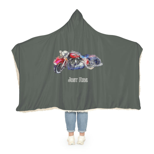 Just Ride Hooded Blanket