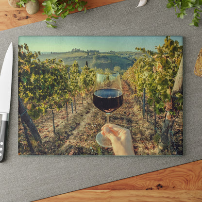 Tuscany Wine Glass Cutting Board