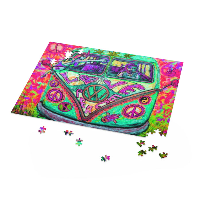 Psychedelic VW Bus Puzzle