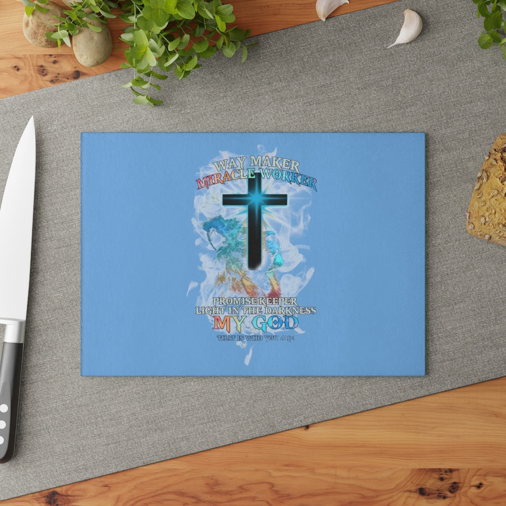 Waymaker Miracle Worker Glass Cutting Board
