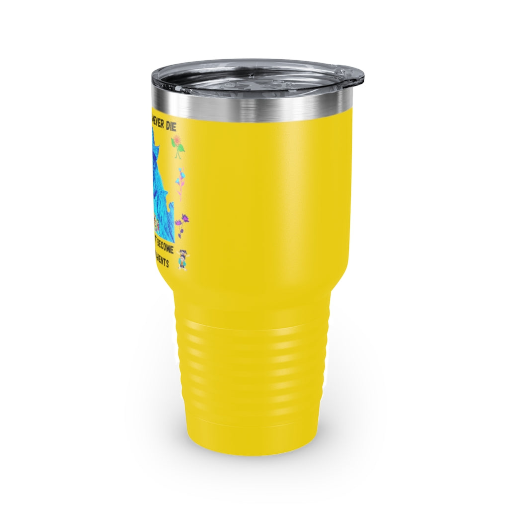 Old Hippies Never Die Tumbler, 30oz