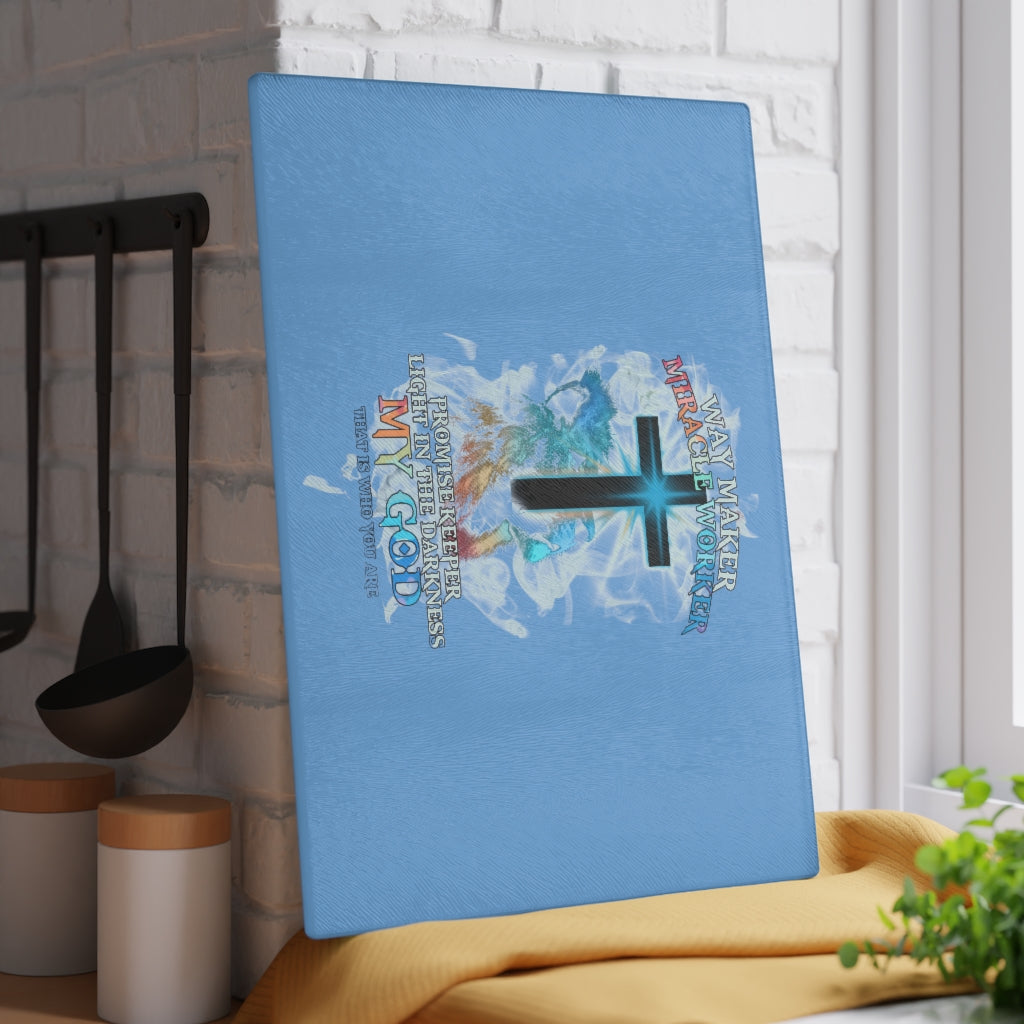 Waymaker Miracle Worker Glass Cutting Board