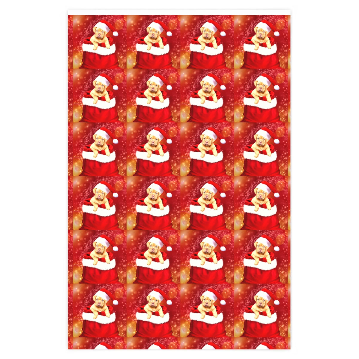 Christmas Puppy Wrapping Paper