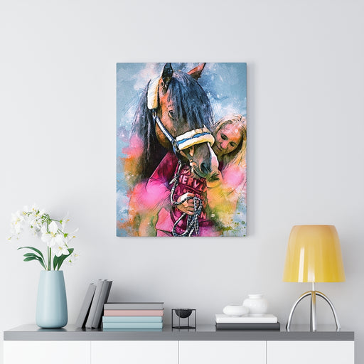 Girl and Her Horse Wall Art