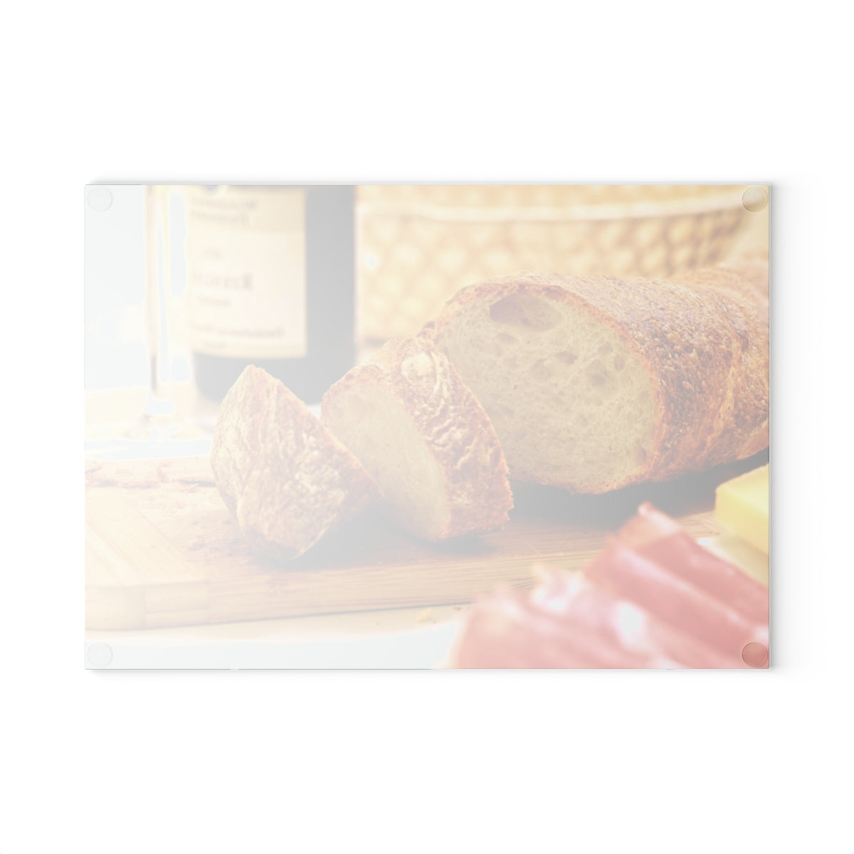 Bread Wine and Thee Glass Cutting Board