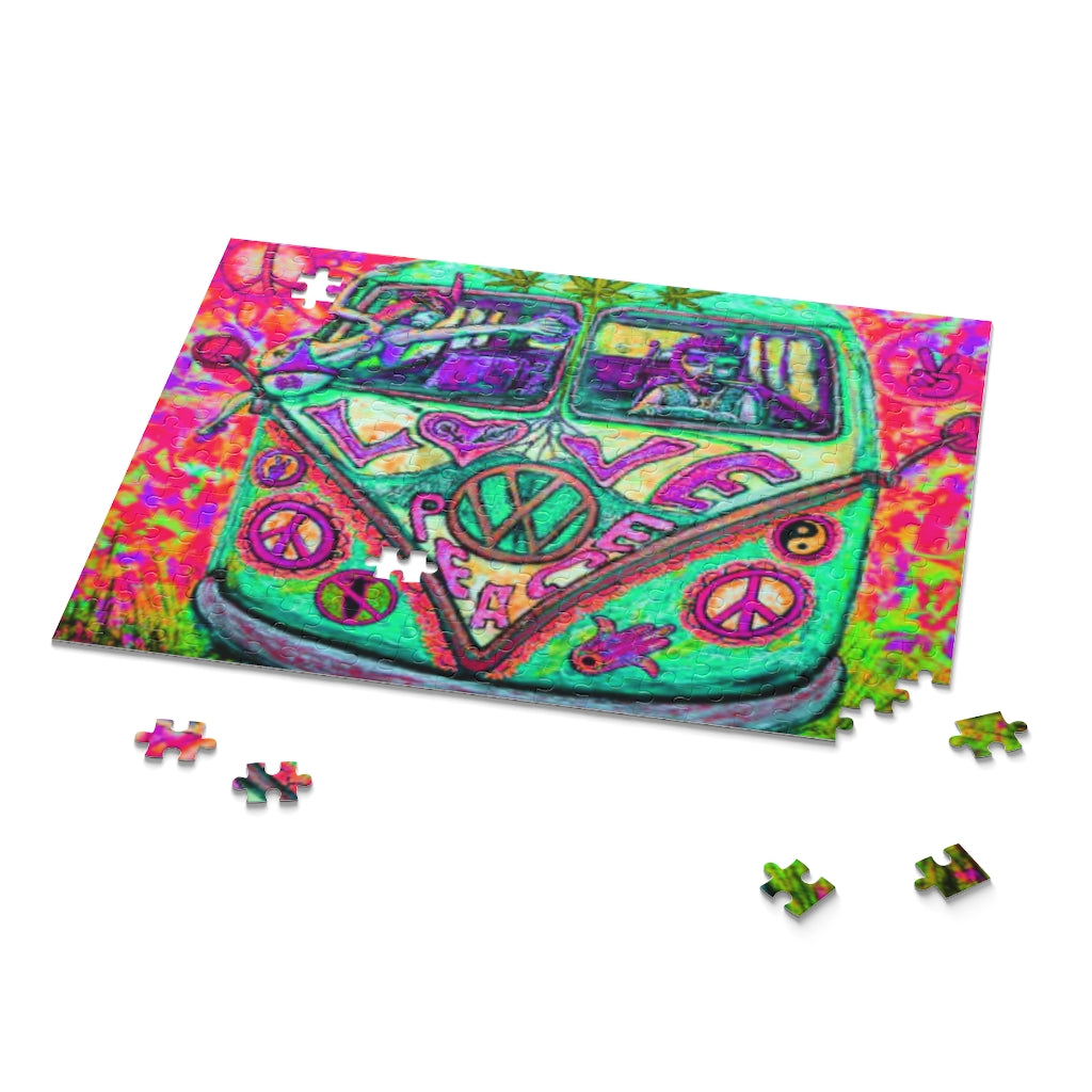 Psychedelic VW Bus Puzzle