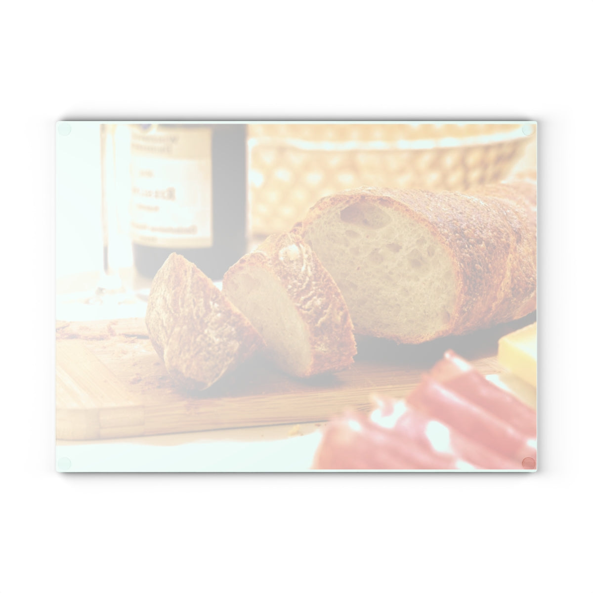Bread Wine and Thee Glass Cutting Board