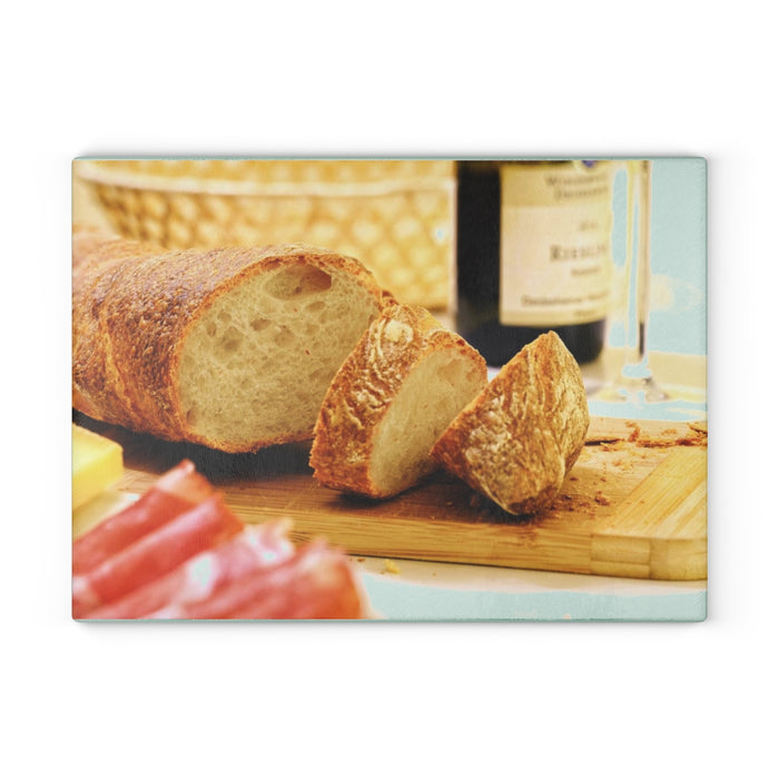 Bread Wine and Thee Glass Cutting Board
