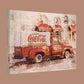 Retro Coca Cola Truck Canvas Wrap