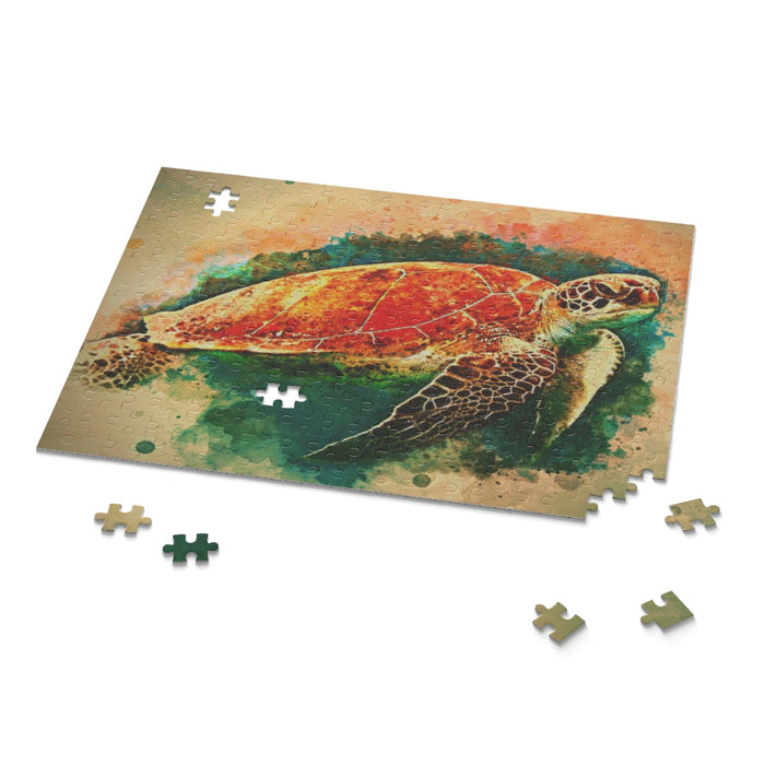 Sea Turtle Watercolour Puzzle