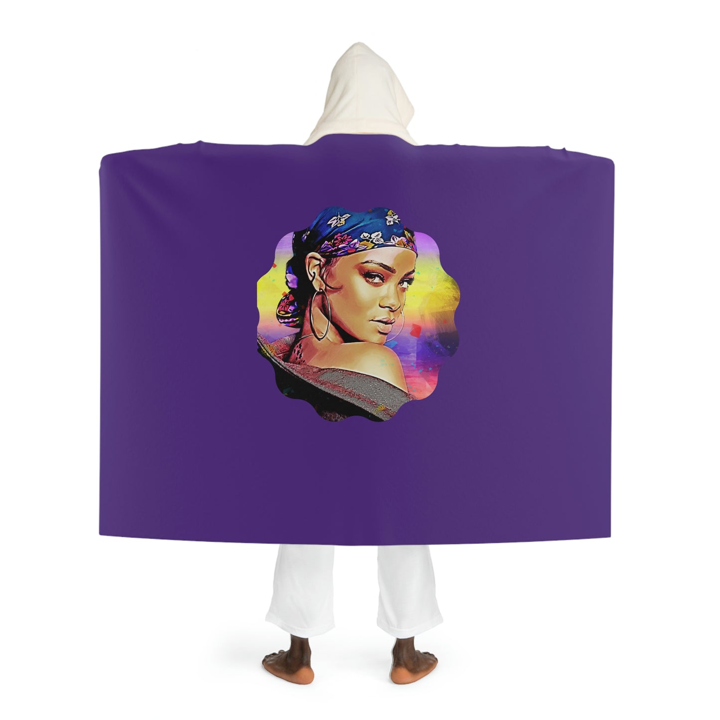 Gypsy Hooded Sherpa Fleece Blanket