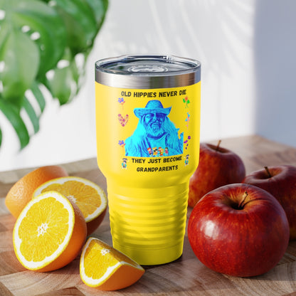 Old Hippies Never Die Tumbler, 30oz