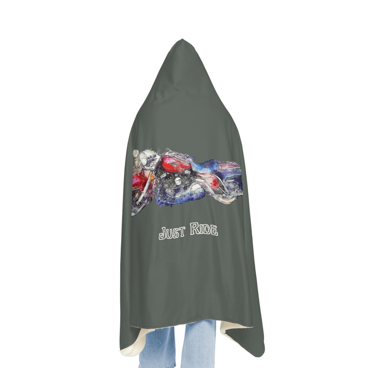 Just Ride Hooded Blanket