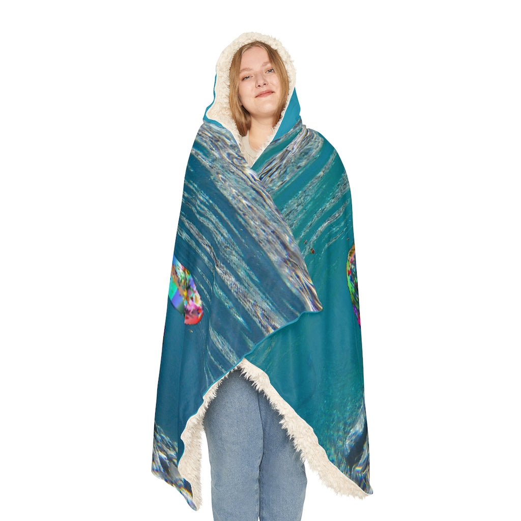 Sea Turtle Sherpa Hooded Blanket