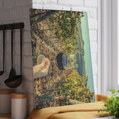 Tuscany Wine Glass Cutting Board