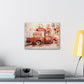 Retro Coca Cola Truck Canvas Wrap