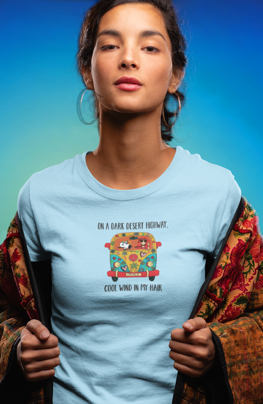 Dark Desert Highway Ladies T-Shirt