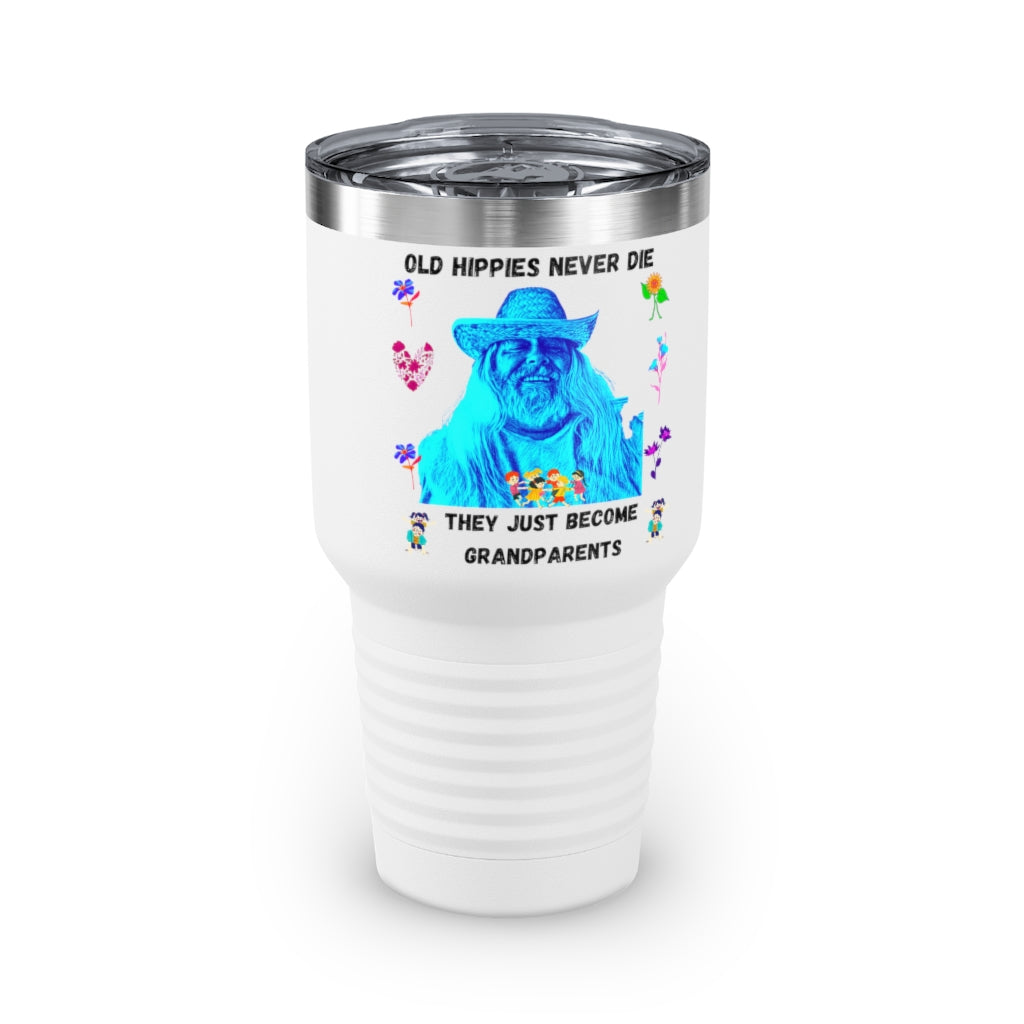 Old Hippies Never Die Tumbler, 30oz