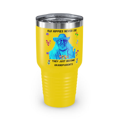 Old Hippies Never Die Tumbler, 30oz