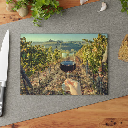 Tuscany Wine Glass Cutting Board