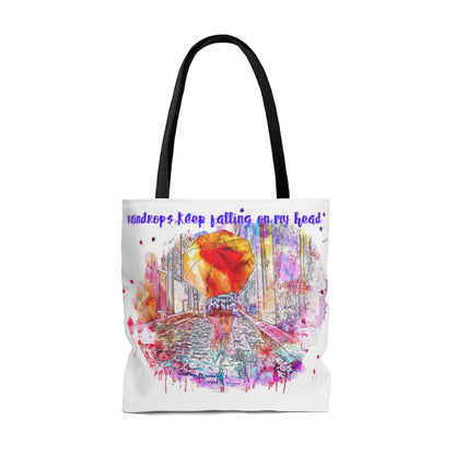 Raindrops Keep Falling on My Head Tote Bag
