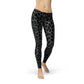 Womens Black Leopard Spots Leggings