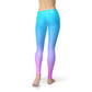 Blue Pink Ombre Leggings