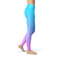 Blue Pink Ombre Leggings