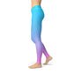 Blue Pink Ombre Leggings