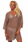 Plus Size Chiffon Long Sleeve Swimwear Cover-up Beach Dress Made in