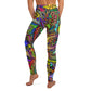 Colorful Paisley Butterfly Yoga Leggings