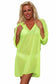 Plus Size Chiffon Long Sleeve Swimwear Cover-up Beach Dress Made in