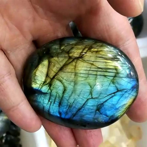 Feng Shui Natural Colorful Labradorite Crystal Original Moonstone