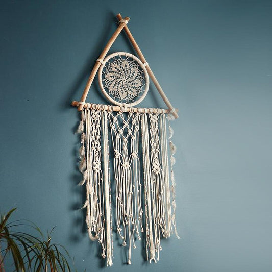 nordic dreamcatcher tapestry handmade   macrame