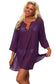 Plus Size Chiffon Long Sleeve Swimwear Cover-up Beach Dress Made in